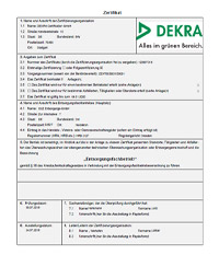 berwachungszertifikat DEKRA